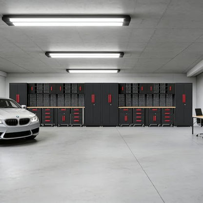 24Pcs Garage Cabinet Storage System