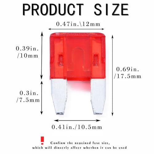 100 Pack Auto Fuses 10AMP APM (100 Count)