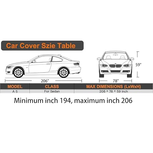 Waterproof Car Cover All Weather Snowproof UV Protection Windproof Outdoor Full car Cover