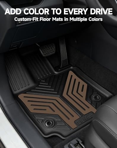 Premium Color TPE Floor Mats Custom Fit for Toyota RAV4 2019