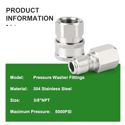 6PCS 304 Stainless Steel 3 (6 Count)