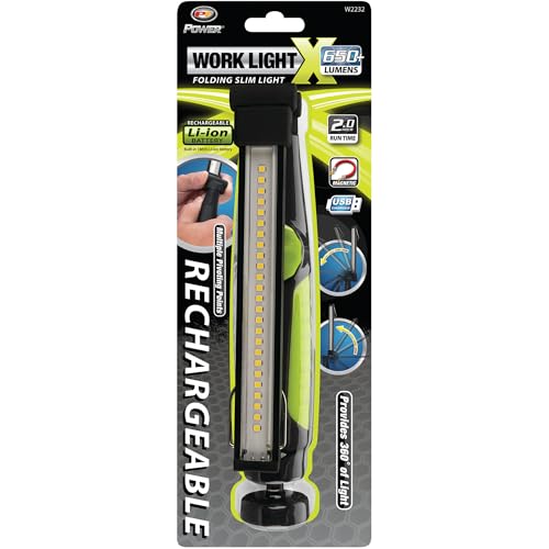W2232 650 Lumen Rechargeable Folding Slim Work Light