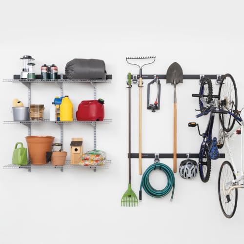 25 Piece Fasttrack Garage Storage System Kit for Garage Organization