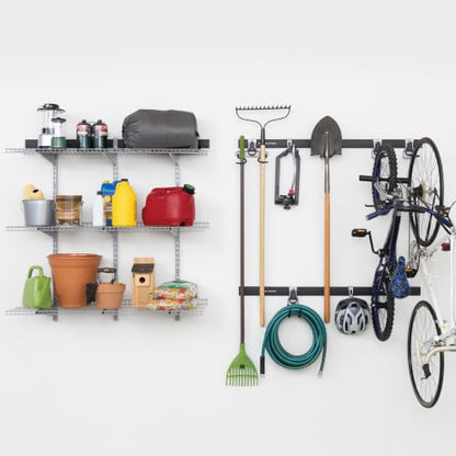 25 Piece Fasttrack Garage Storage System Kit for Garage Organization