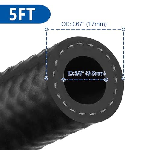 Rubber Fuel Hose Line Push Lock 3 (5 Foot)