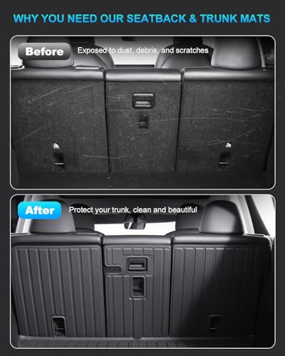 2nd Row Seatback Protector Compatible with Tesla Model Y Juniper 2025