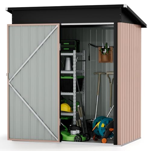 80 CU. FT Outdoor Storage Shed Waterproof Garden Metal Tool Shed