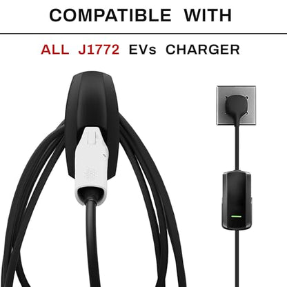 EV Charging Cable Holder Wall Mount for J1772 Charger (10 Count)