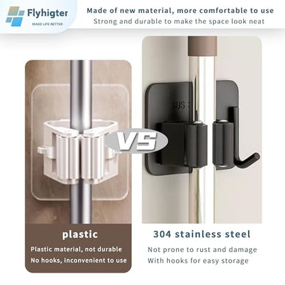 Stainless Steel Mop Holder Wall Mount