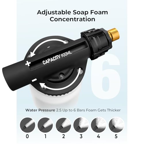 Car Wash Foam Gun + Microfiber Wash Mitt