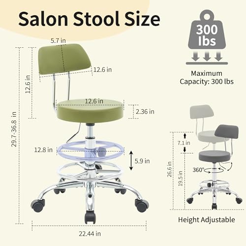 Height Adjustable Stool 19.5"