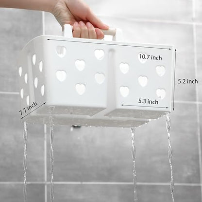 Portable Shower Caddy Plastic Shower Basket Organizer with Handle