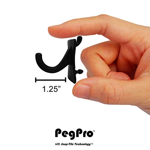 PegPro® J Hooks Kit for Standard “Wood Fiber” pegboard (24 Count)