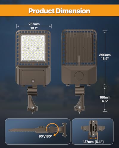 200W Parking Lot Lights (2 Count)
