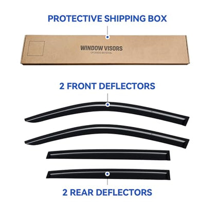 Window Visors Rain Guards for 2023 2024 2025 2026 Honda HRV HR