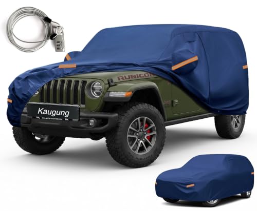 Custom Fit Car Cover for Jeep Wrangler 4 Door 4Dr Unlimited JK JL