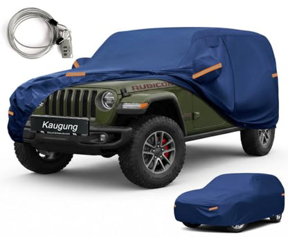 Custom Fit Car Cover for Jeep Wrangler 4 Door 4Dr Unlimited JK JL