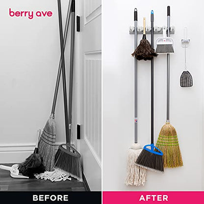 EXTRA GRIP Mop & Broom Holder Wall Mount (2 Count)