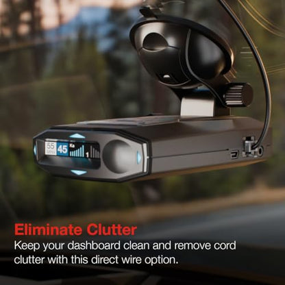 Radar Detector SmartCord Directwire with Red Light for MAX 360