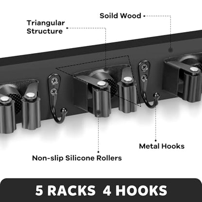 Broom Holder Wall Mount