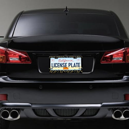 Golden Butterfly License Plate Frames