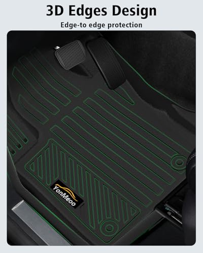 Floor Mats & Cargo Liner & Backrest Mat Custom for Jeep Compass 2017 (160 Ounce)