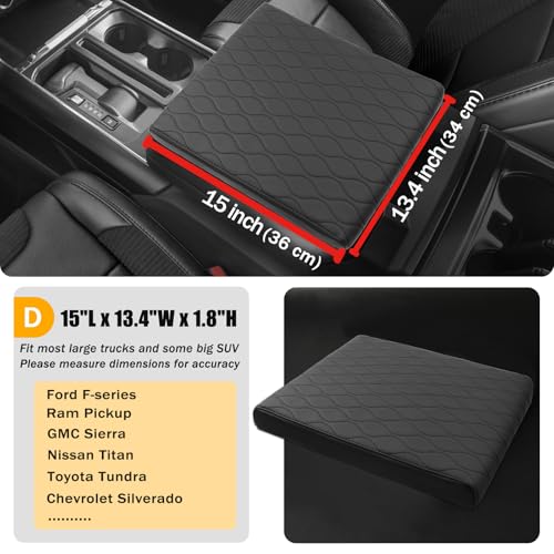 Truck Center Console Armrest Cover PU Leather