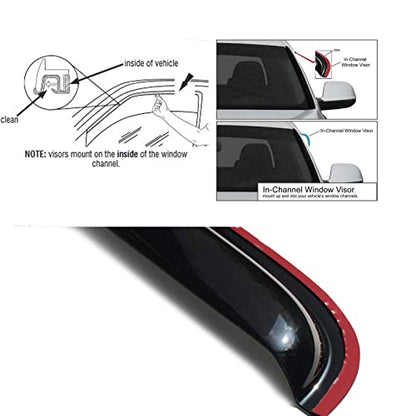 Rain Guards Compatible with Dodge Ram 1500 02