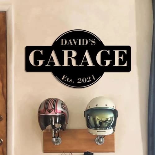 Personalized Metal Workshop Sign for Dad
