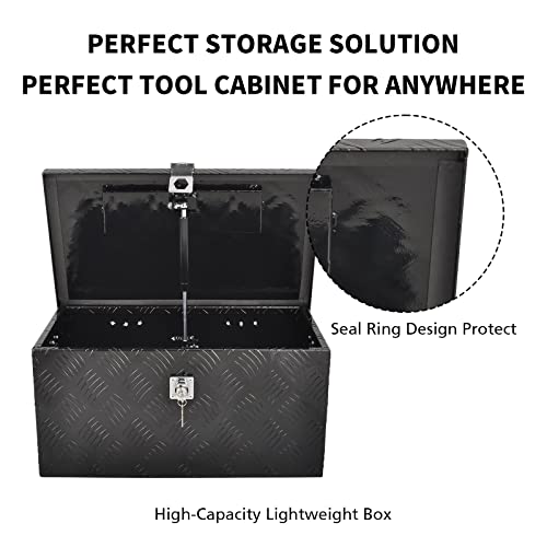 20 Inch Aluminum Tool Box 5 Bar Tread Flatbox for Truck Car Outdoor