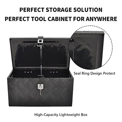 20 Inch Aluminum Tool Box 5 Bar Tread Flatbox for Truck Car Outdoor