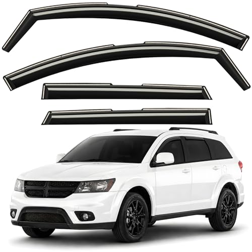 Window Deflectors Smoke Tinted in (4 Count)