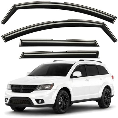 Window Deflectors Smoke Tinted in (4 Count)