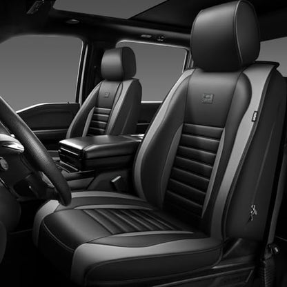Nappa Leather Car Seat Covers Front Seats