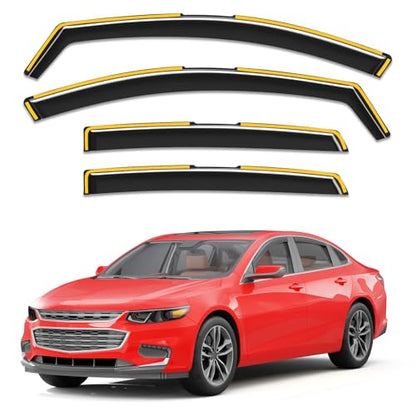 Window Visors Rain Guards for Chevy Malibu 2016
