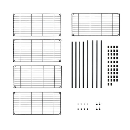 5 Tier Wire Shelving Unit Storage Rack