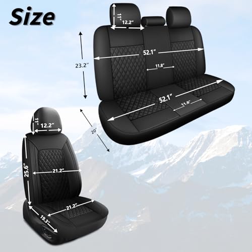 Faux Leather Front Car Seat Covers (2 Count)