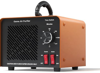 120,000mg/h 0zone Generator High Capacity Ozone Machine & 1 Billion Negative Ion Air Purifier for Home, Car, Pet Odor Removal, O3 Odor Eliminator up to 2,500 Sq. Ft. (4 Count)