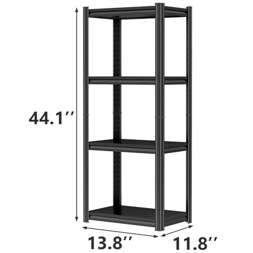 Heavy Duty 4 Tier Adjustable metal garage shelving Unit