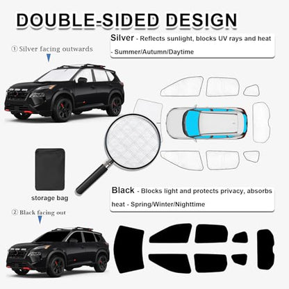 Thicken Sun Shades for Nissan Rogue (8 Count)