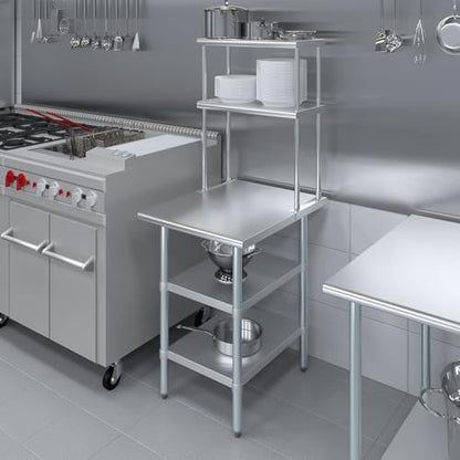 Stainless Steel Work Table with 2 Shelves
