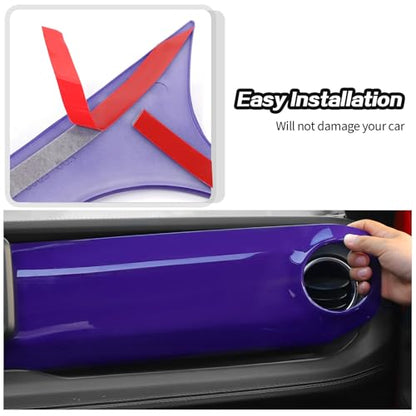 Purple Center Console Dashboard Trim Overlay for 2024+ Jeep Wrangler JL Interior Accessories