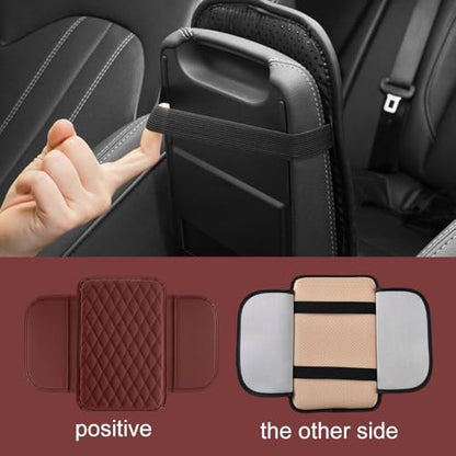 Memory Cotton Leather Car Armrest Box Pad