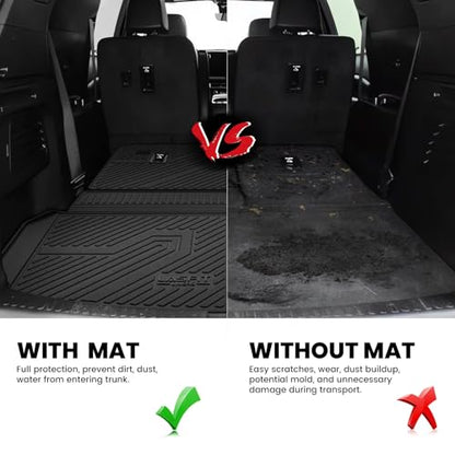 Trunk Mat with Backrest Mat for Chevrolet Chevy Traverse 2024
