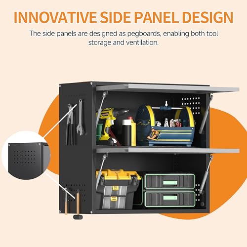 Metal Garage Wall Cabinet with Up