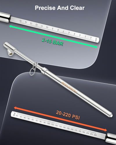 13.5" Dual Head Tire Pressure Gauge