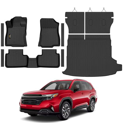 Floor Mats & Cargo Mat & Backrest Mat Custom for Forester Hybrid 2025 2026 (160 Count)