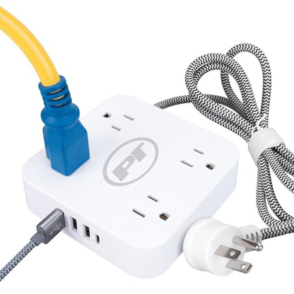 W2266 8-in-1 Multi-Tap Outlet Power Strip, 5 ft. Cord