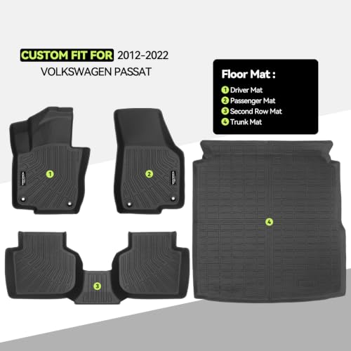 All Weather TPE Floor Mat Set for 2012