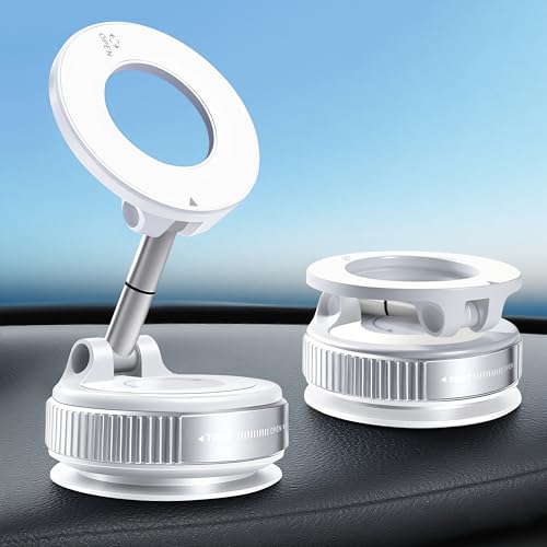 Vacuum Magnetic Phone Holder for Car 360° Adjustable Magsafe Car Mount